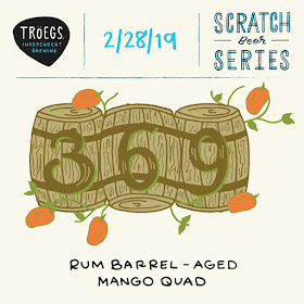Troegs Adding Scratch # 369 Rum Barrel Mango Quad