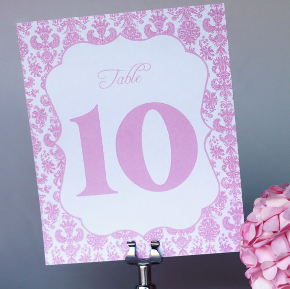 I love this adorable wedding table number card by Party Papers