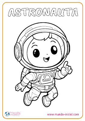 Dibujo de Astronauta