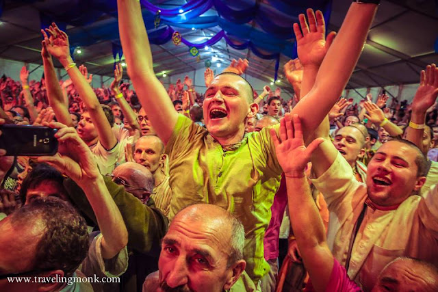 Blissful Hare Krishnas