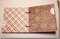 Mini Album 4x4 Brown Inside