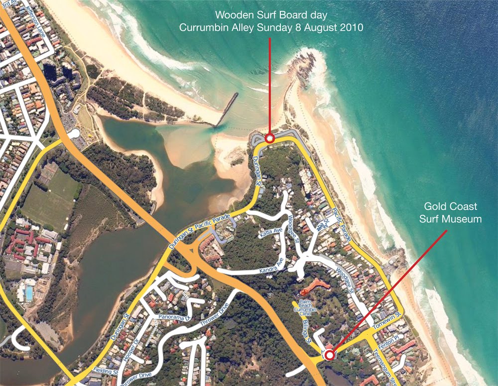 wet and wild gold coast map. The Gold Coast Surf Museum is