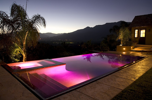 Photo of the pool overlooking Ojai Valley
