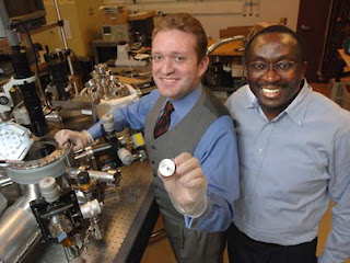 MIT research scientist Luis Velasquez-Garcia, left, and Akintunde Ibitayo Akinwande