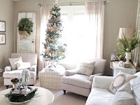 Grey Living Room Christmas Decorations