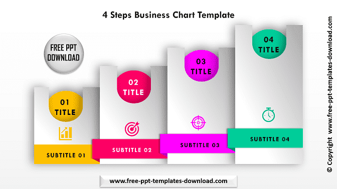 4 Steps Business Chart Template Download