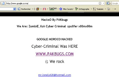 Google Marrocos Hackeado