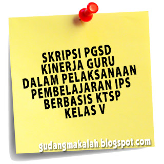 contoh skripsi pgsd kelas v