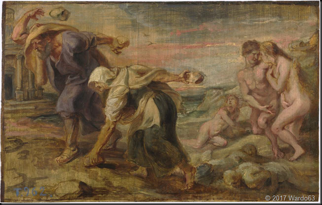 DECAULIÓN Y PIRRA. RUBENS. MUSEO DEL PRADO