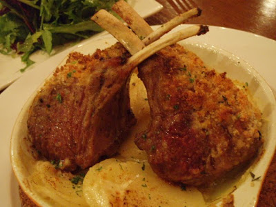 Le Bistrot, herb crusted spring lamb