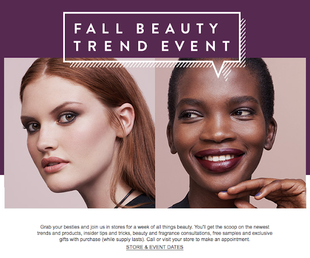 Nordstrom's Fall Beauty Trend Week