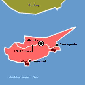 Map of Cyprus