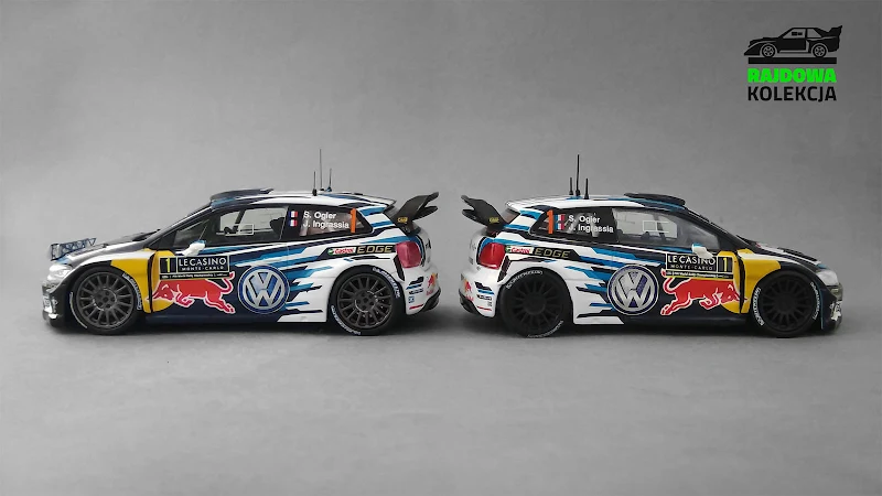 IXO RAM621 vs IXO/Eaglemoss - Volkswagen Polo R WRC, Zwycięzca Rajdu Monte-Carlo 2016