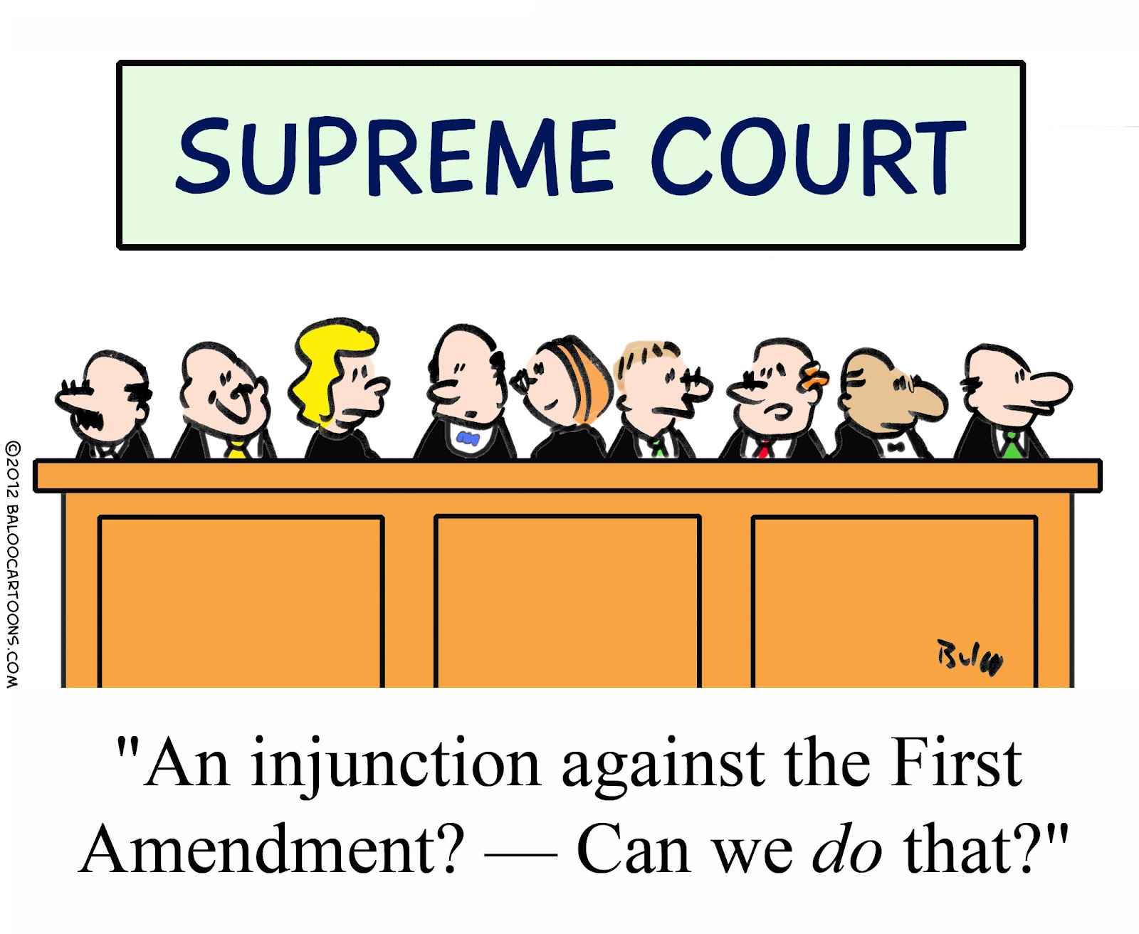 BALOO'S CARTOON BLOG: Supreme Court cartoon