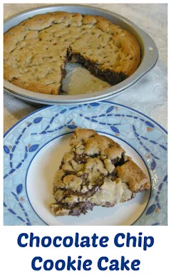 chocolate chips cookie cake