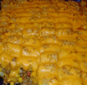 Taco Tater Tot Casserole