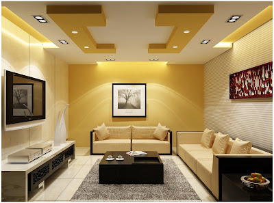 gypsum board ceiling design for the living room