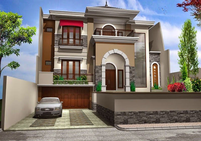 Gambar desain rumah eropa modern