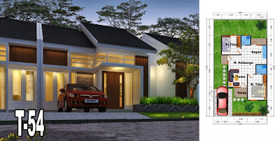 contoh denah rumah minimalis