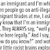 An immigrant’s observation (Picture)