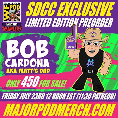 San Diego Comic-Con 2021 Exclusive Major Wrestling Figure Podcast Bob Cardona Micro Brawlers Mini Figure