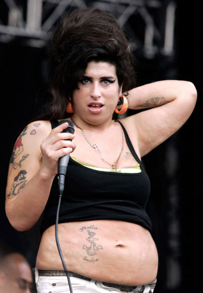 Amy Winehouse is probably better known for the heavy weight loss she 