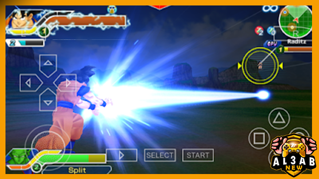 تحميل لعبة دراغون بول تاغ تيم kaichi Tag Team Dragon Ball Z  Ten psp بصيغة iso مضغوطة ppsspp من الميديا فاير