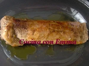 Solomillo al horno con frutos secos.