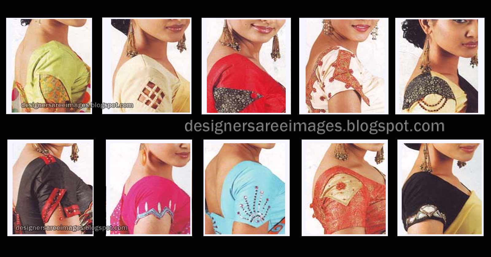 Saree Blouse Back Neck Designs