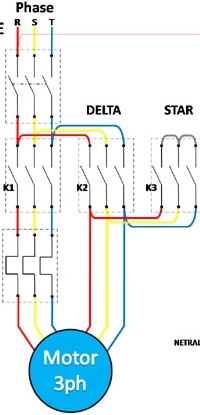 Contoh Rangkaian  Listrik STAR  DELTA  Otomatis Navigasi info