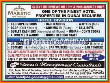 Hotel job vacancies for Gulf
