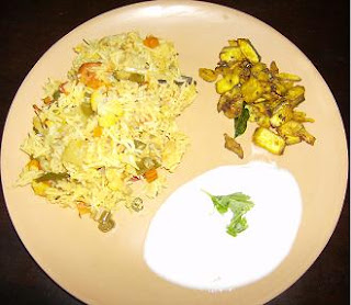 quick simple vegetable biriyani