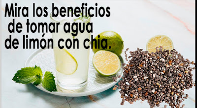 Agua de limón con chía