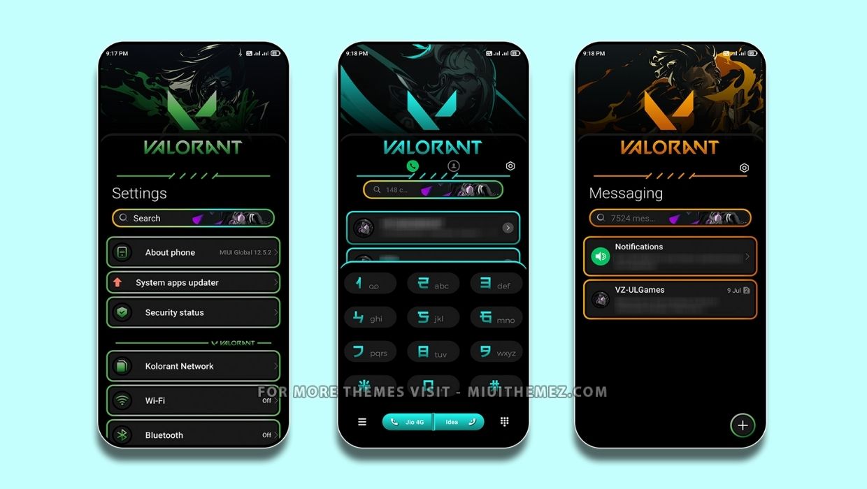 Dark Valorant MIUI Theme