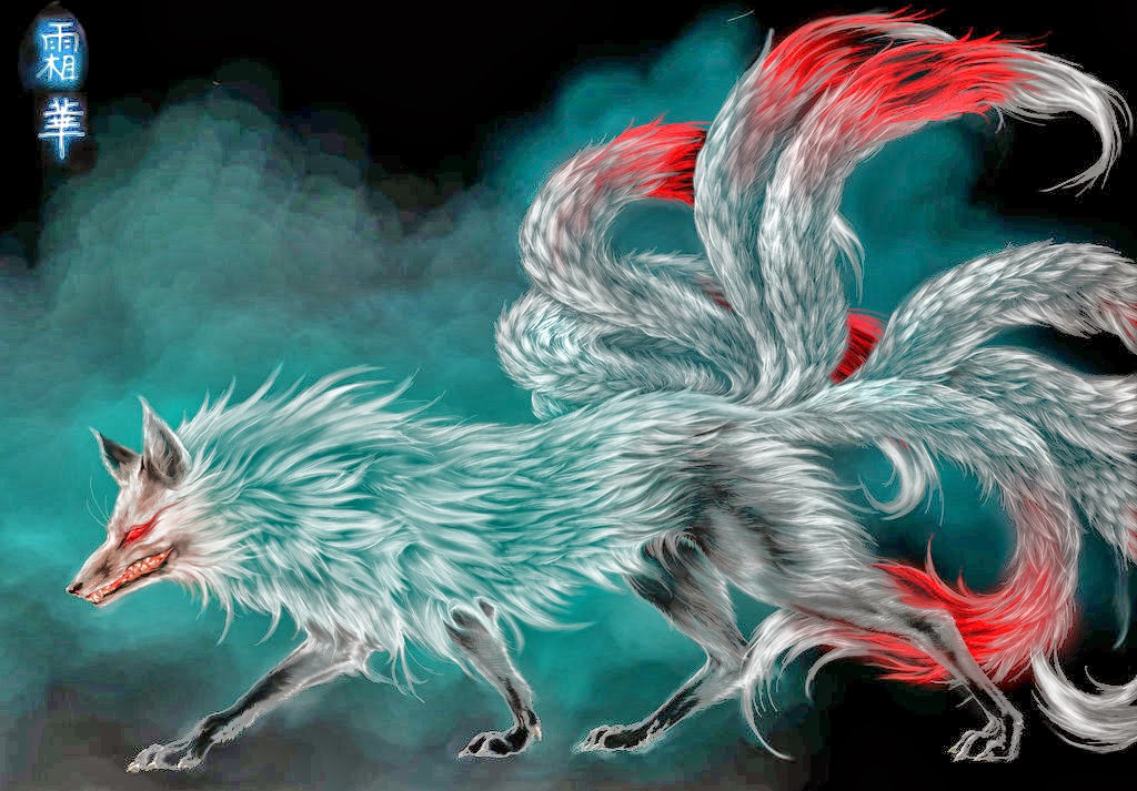 Dragonsfaerieselves Theunseen Nine Tailed Fox Japanese Myth Creature