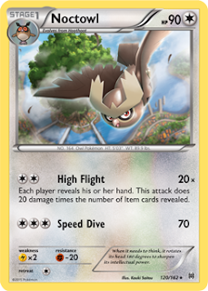 Noctowl BREAKthrough Pokemon Card