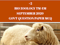 CLASS 12 (+2) BIO ZOOLOGY TM-EM SEPTEMBER 2020 GOVT QUESTION PAPER MCQ 1 MARK QUESTIONS - ONLINE TEST - QUESTIONS 01-08