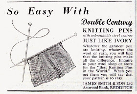 Vintage knitting needles, 1950s