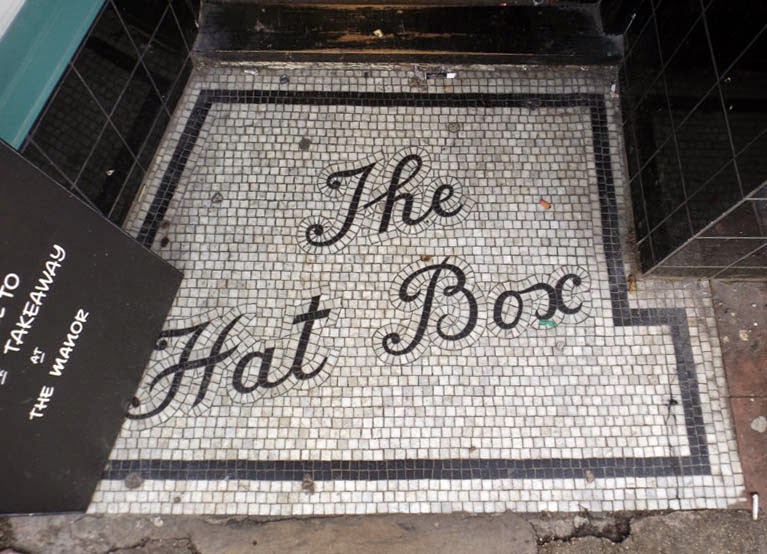 the hat box mosaic doorway brighton north laine