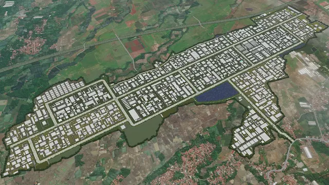 gambar master plan Industrial estate