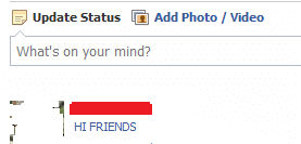 How To Update FB Status Iin Blue Color