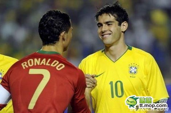 Cristiano Ronaldo and Kaka So Happy Together