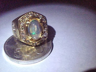 Batu Cincin Kalimaya Banten Crystal Ring Perak