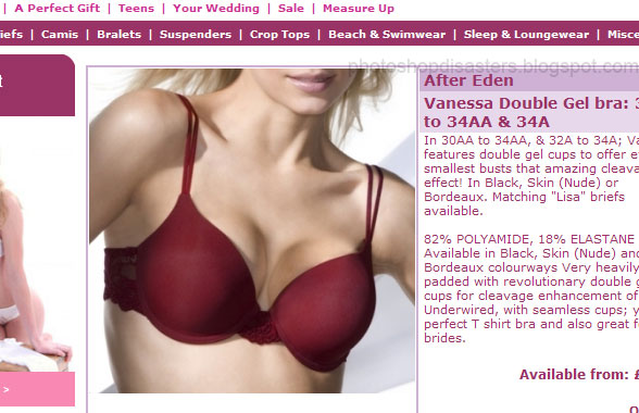 aalingerie jpg Ah yes marketing bras to the flat chested by painting in some cleavage Brilliant Thanks to bride of lister Original is