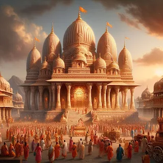 Grand temple Ram mandir