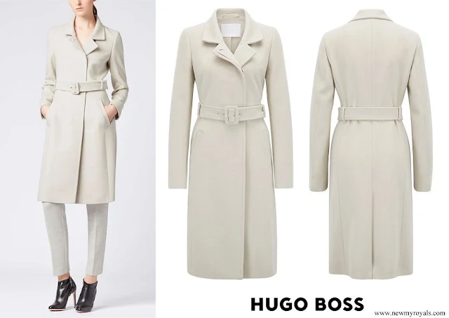 Princess Isabella wore HUGO BOSS Cetiva Italian virgin wool coat