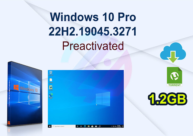 Windows 10 Pro 22H2.19045.3271 PreActivated