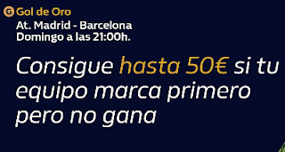 william hill promo Gol de Oro Atletico vs Barcelona 1 diciembre 2019