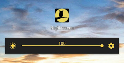 Reduce brightness in Night Screen app