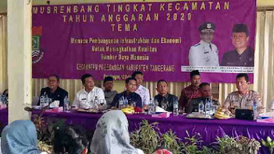 Kecamatan Pagedangan Gelar Musrenbang Tahun Anggaran 2020